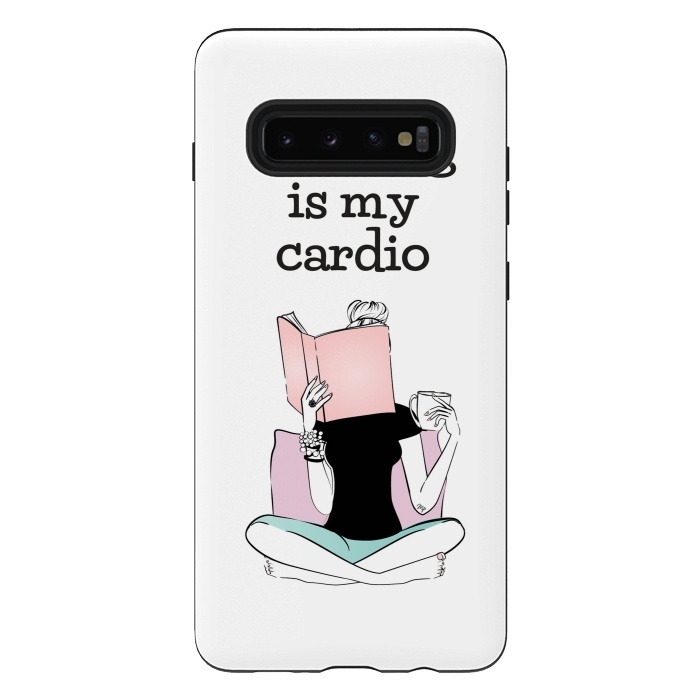 Galaxy S10 plus StrongFit Reading is my cardio by Martina