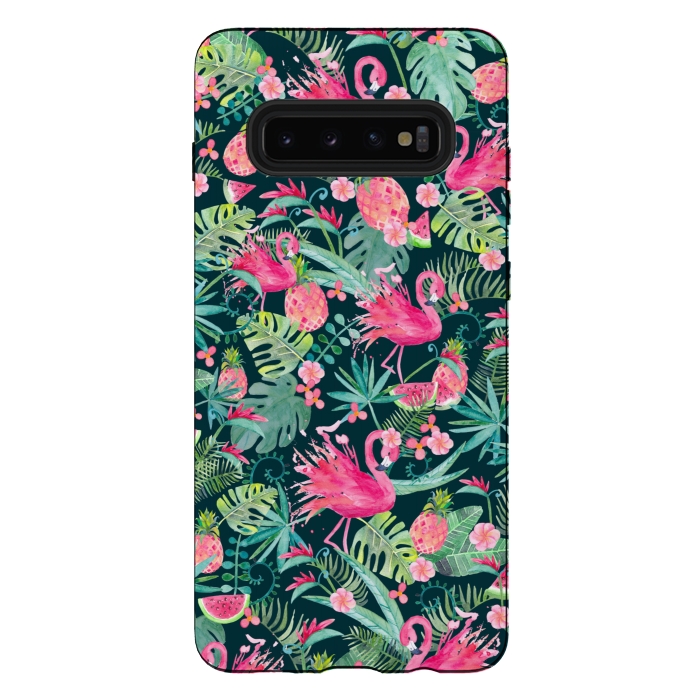 Galaxy S10 plus StrongFit Tropical Summer by gingerlique