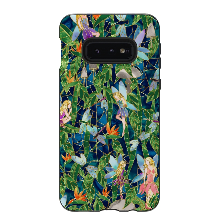 Galaxy S10e StrongFit Emerald Forest Fairies by gingerlique