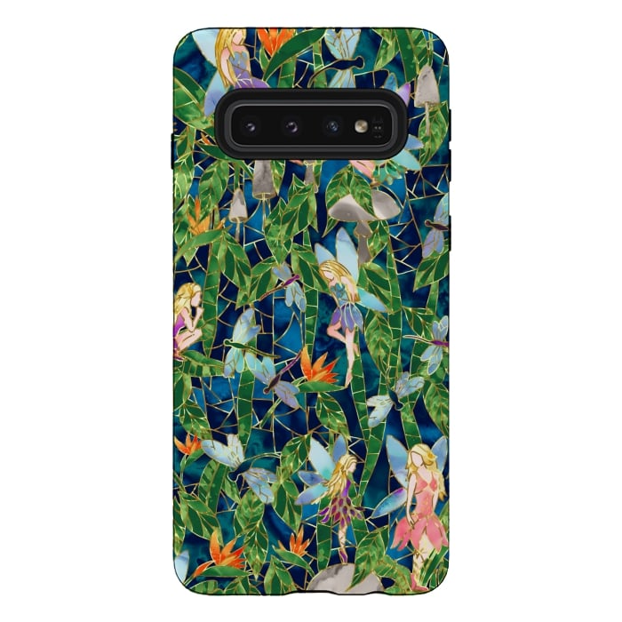 Galaxy S10 StrongFit Emerald Forest Fairies by gingerlique