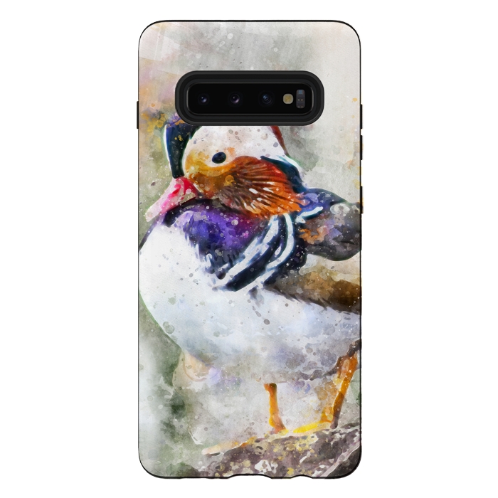 Galaxy S10 plus StrongFit Mandarin Duck by Creativeaxle