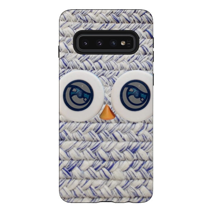 Galaxy S10 StrongFit CUTE OWL by Michael Cheung