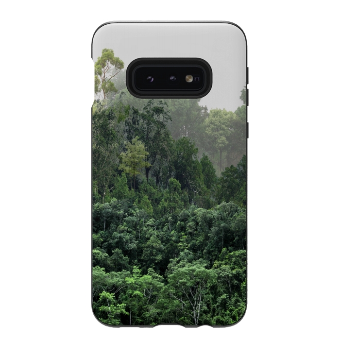 Galaxy S10e StrongFit Tropical Foggy Forest by ''CVogiatzi.
