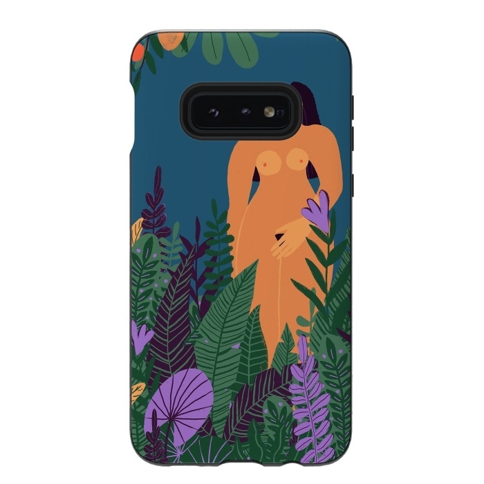 Galaxy S10e StrongFit Eve - Nude Woman in Tropical Jungle by  Utart