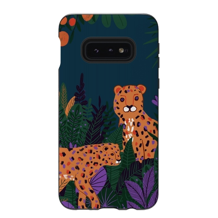 Galaxy S10e StrongFit Two Cheetahs in Tropical Jungle by  Utart