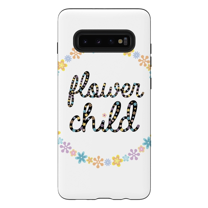 Galaxy S10 plus StrongFit Flower child by Laura Nagel