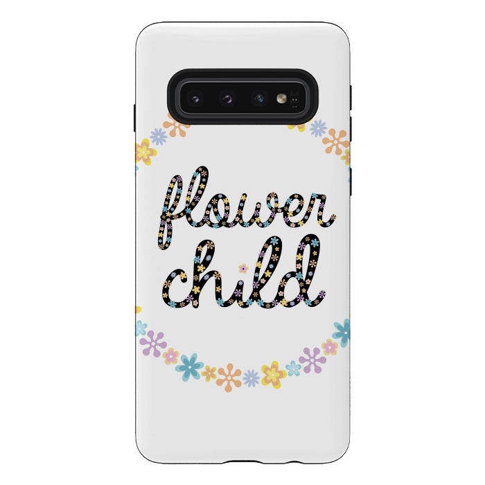 Galaxy S10 StrongFit Flower child by Laura Nagel