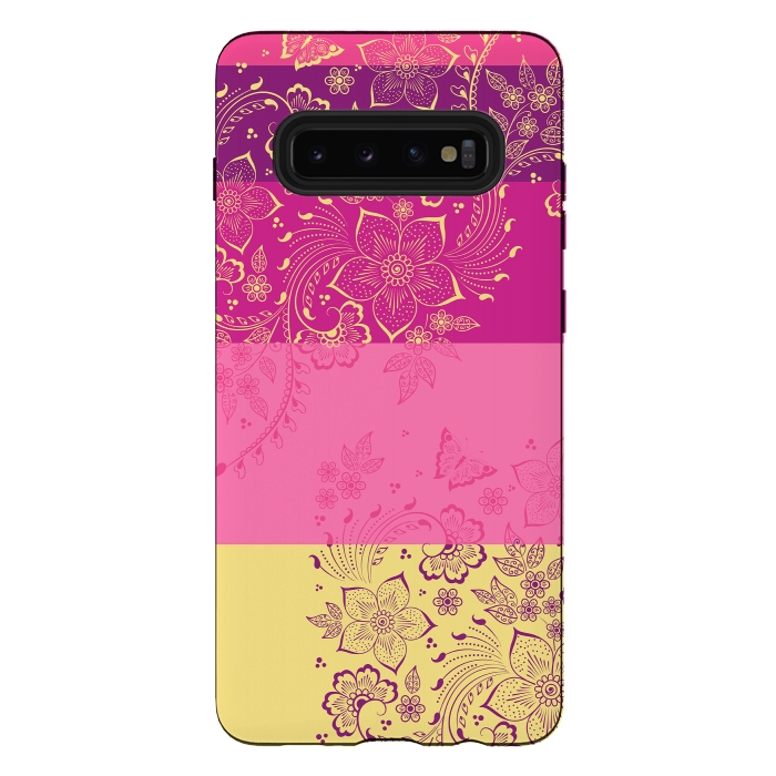 Galaxy S10 plus StrongFit Wild Flowers by Rossy Villarreal