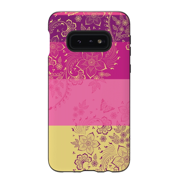 Galaxy S10e StrongFit Wild Flowers by Rossy Villarreal