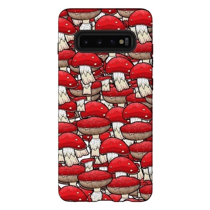 Galaxy S10 plus StrongFit The red mushrooms by Steve Wade (Swade)
