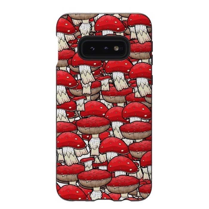 Galaxy S10e StrongFit The red mushrooms by Steve Wade (Swade)