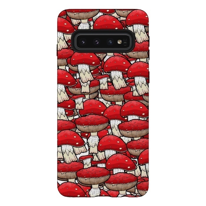 Galaxy S10 StrongFit The red mushrooms by Steve Wade (Swade)