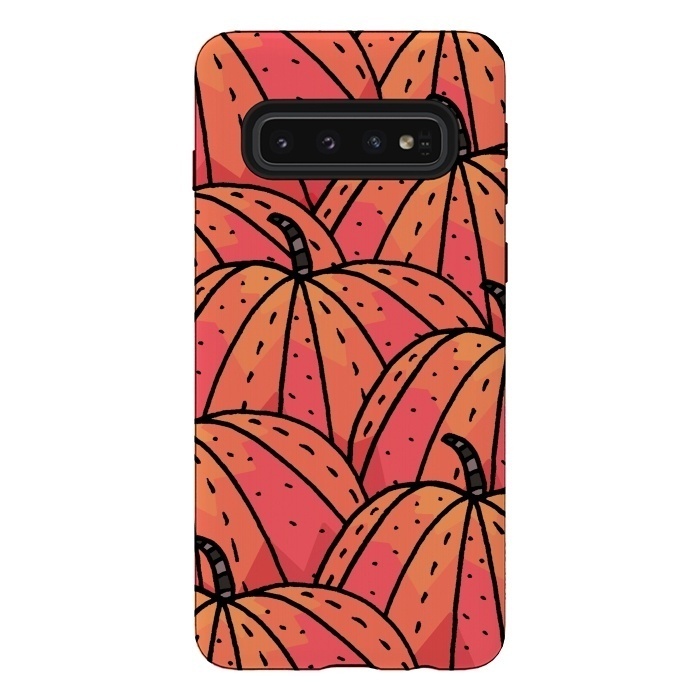 Galaxy S10 StrongFit The Pumpkins by Steve Wade (Swade)