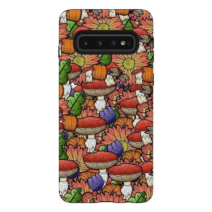 Galaxy S10 StrongFit Autumn Pattern by Steve Wade (Swade)