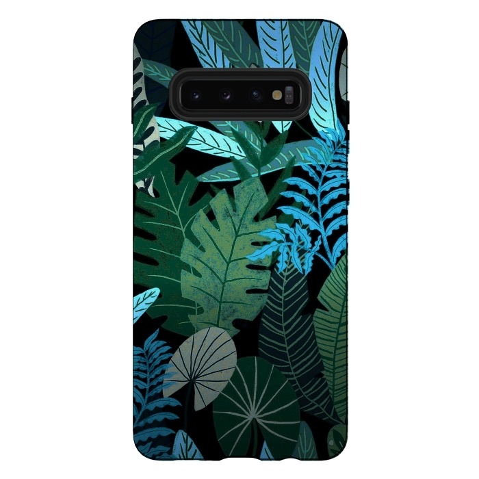 Galaxy S10 plus StrongFit Tropical Jungle at Night- Eve's Jungle by  Utart