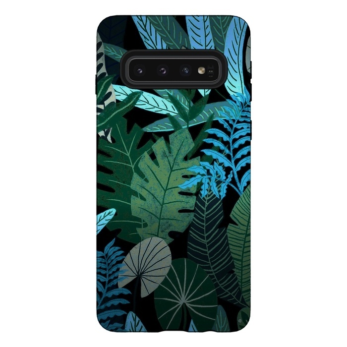 Galaxy S10 StrongFit Tropical Jungle at Night- Eve's Jungle by  Utart