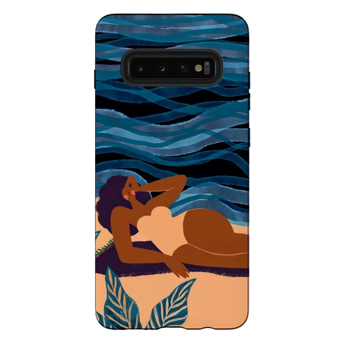 Galaxy S10 plus StrongFit Eve at the Beach - Tanning Girl  by  Utart