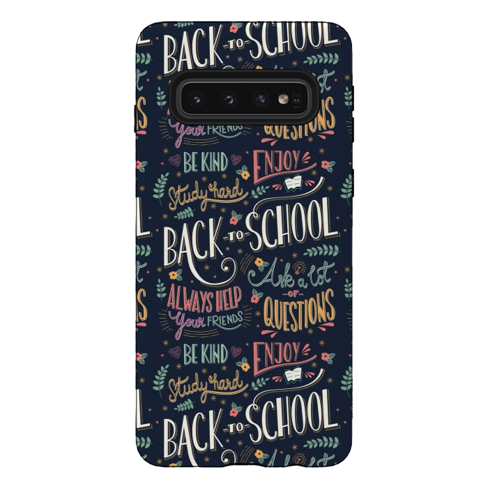 Galaxy S10 StrongFit Back to school colorful by Jelena Obradovic