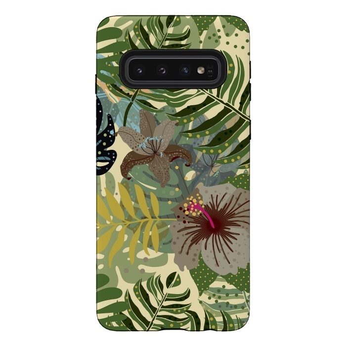 Galaxy S10 StrongFit Jungle Foliage by  Utart