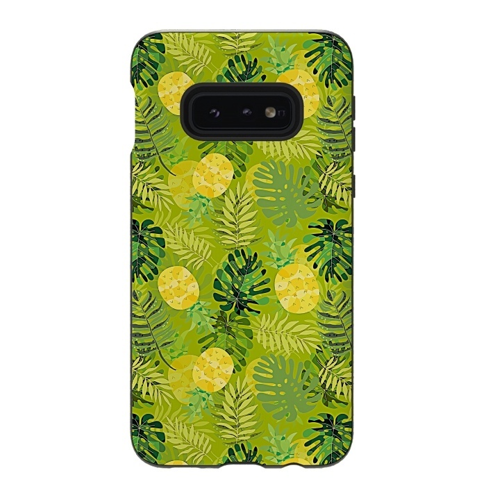 Galaxy S10e StrongFit Eve's colorful pineapple garden Jungle by  Utart
