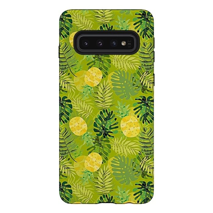 Galaxy S10 StrongFit Eve's colorful pineapple garden Jungle by  Utart