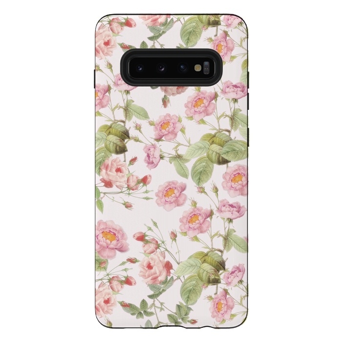 Galaxy S10 plus StrongFit Blush Roses  by  Utart