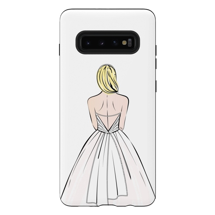 Galaxy S10 plus StrongFit Elegant bride illustration by Martina