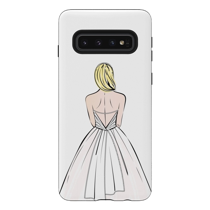 Galaxy S10 StrongFit Elegant bride illustration by Martina