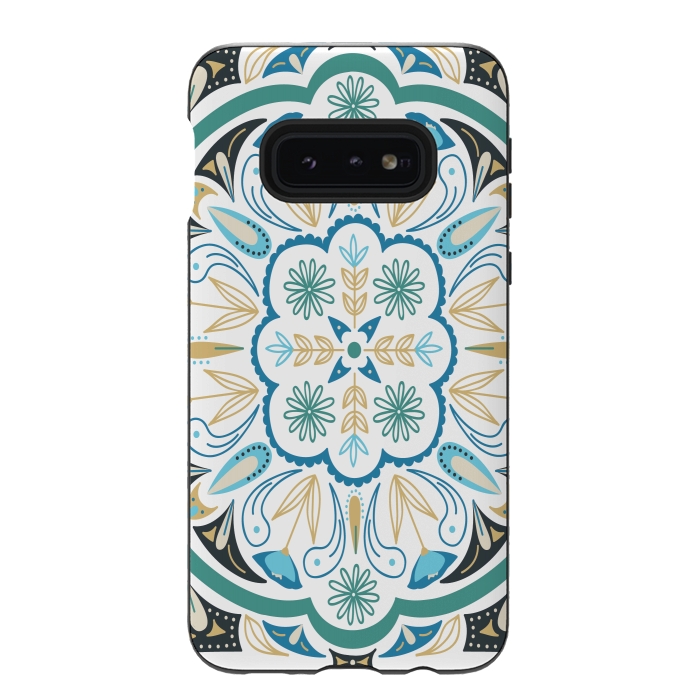 Galaxy S10e StrongFit Boho Medallion by TracyLucy Designs