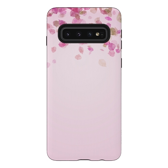 Galaxy S10 StrongFit Leaves are falling on pink by  Utart