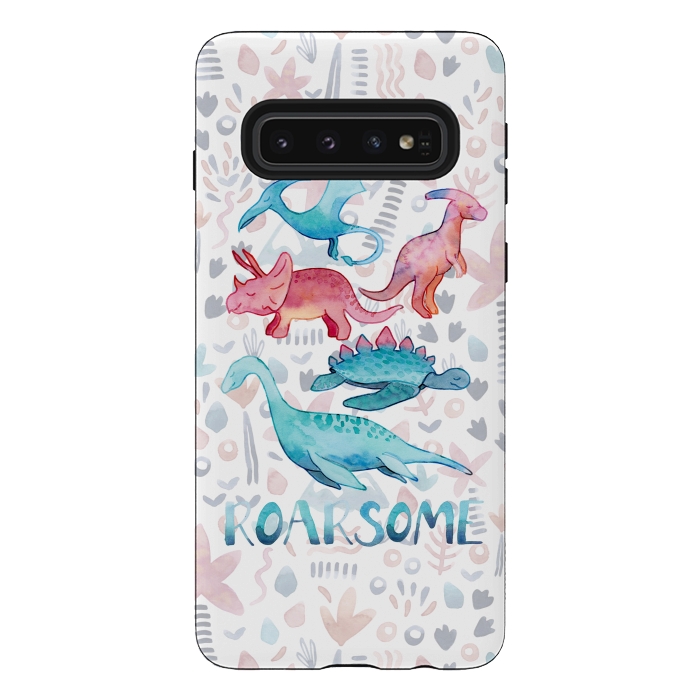 Galaxy S10 StrongFit Roarsome Dino's by gingerlique