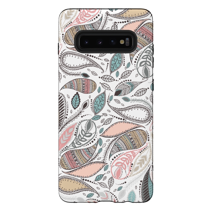 Galaxy S10 plus StrongFit Paisley  by Rose Halsey