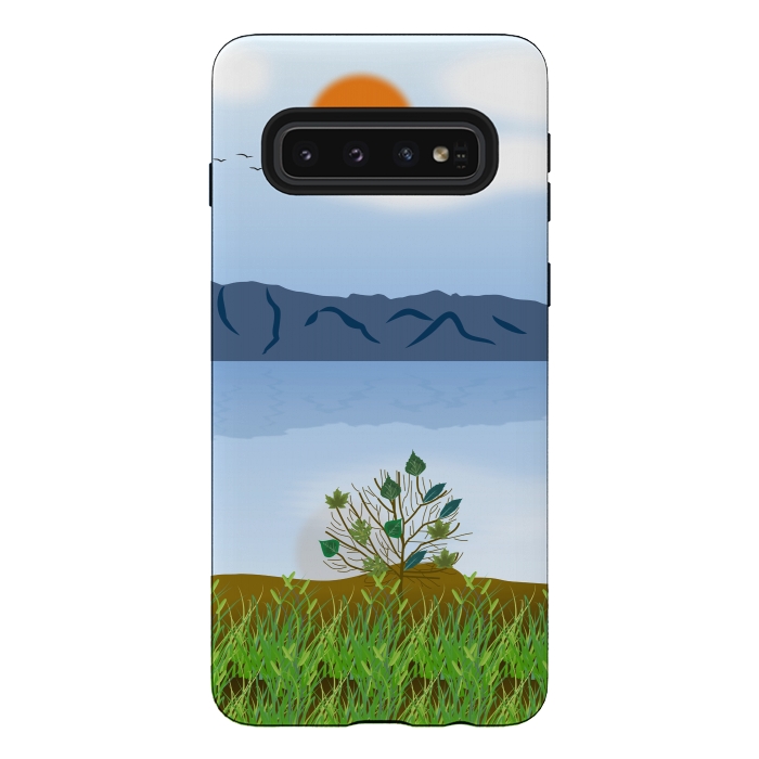 Galaxy S10 StrongFit Morning Glory by Creativeaxle