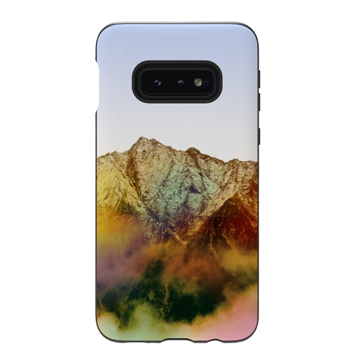 Galaxy S10e StrongFit Golden Mountain by Creativeaxle