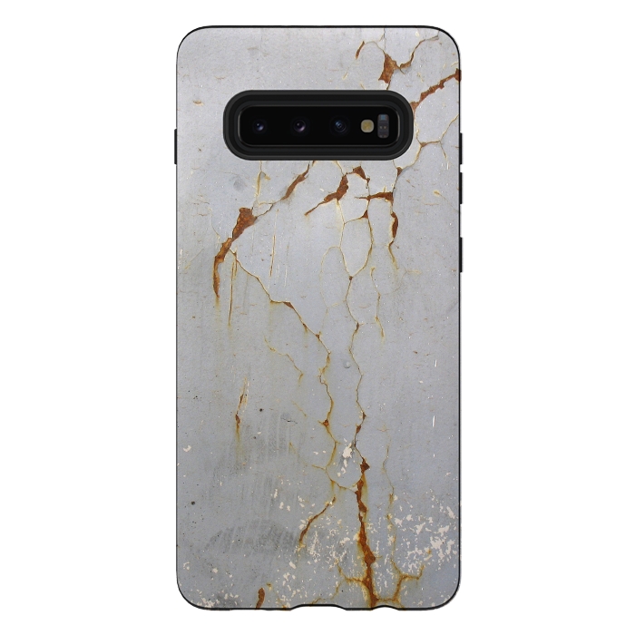 Galaxy S10 plus StrongFit Rust Cracks On Metal Surface by Andrea Haase