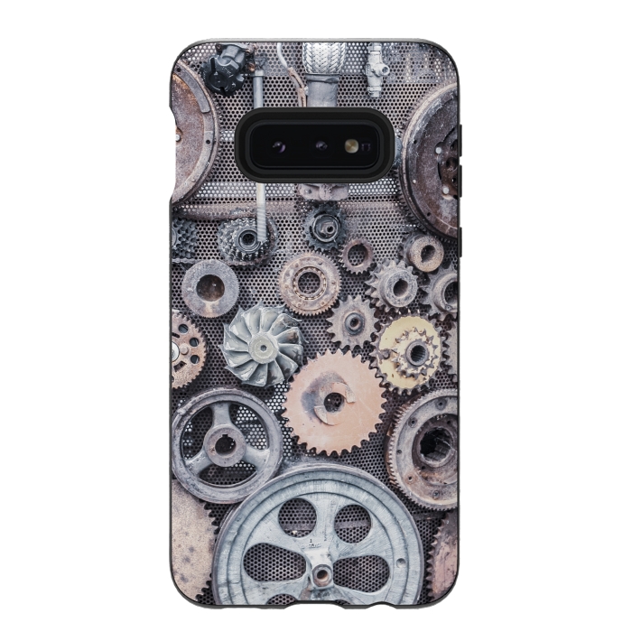 Galaxy S10e StrongFit Vintage Steampunk Gear by Andrea Haase