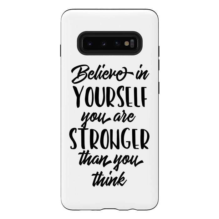 Galaxy S10 plus StrongFit Believe in Yourself Folks by Allgirls Studio