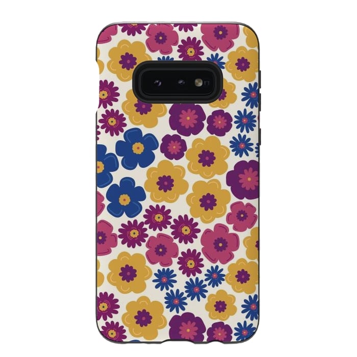 Galaxy S10e StrongFit Pop Floral by TracyLucy Designs