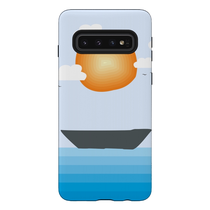 Galaxy S10 StrongFit Lost Ship by Creativeaxle