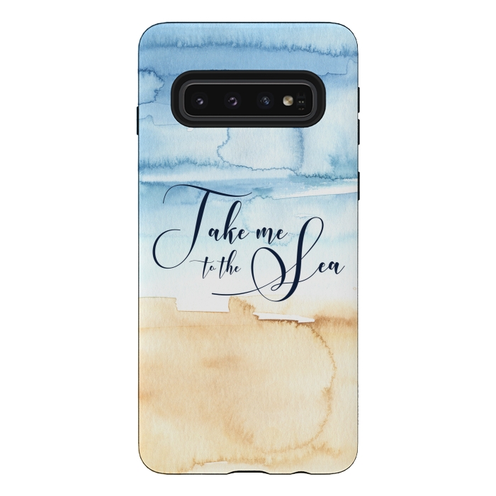 Galaxy S10 StrongFit Take Me to the Sea by Noonday Design