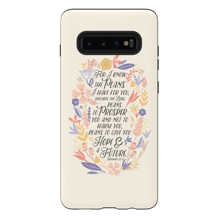 Galaxy S10 plus StrongFit Jeremiah 29:11 by Noonday Design
