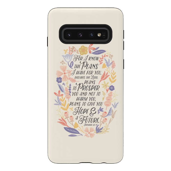 Galaxy S10 StrongFit Jeremiah 29:11 by Noonday Design