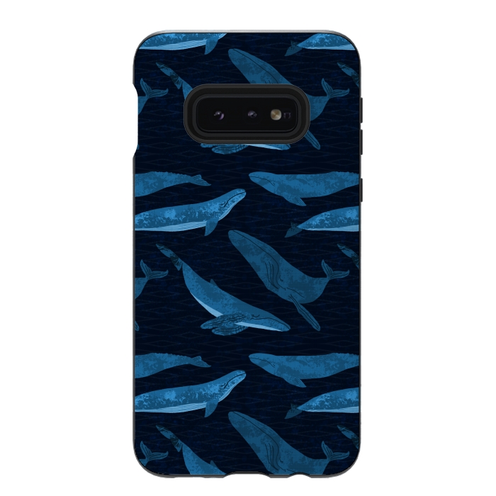 Galaxy S10e StrongFit Whales in the Deep by Noonday Design