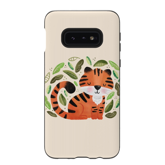 Galaxy S10e StrongFit Tiger Cutie by Noonday Design