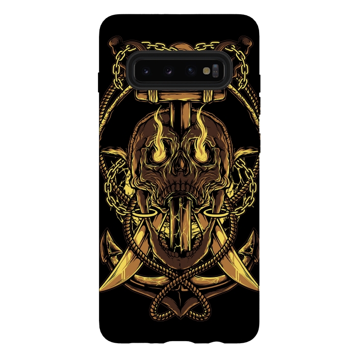 Galaxy S10 plus StrongFit Death Pirate by Afif Quilimo