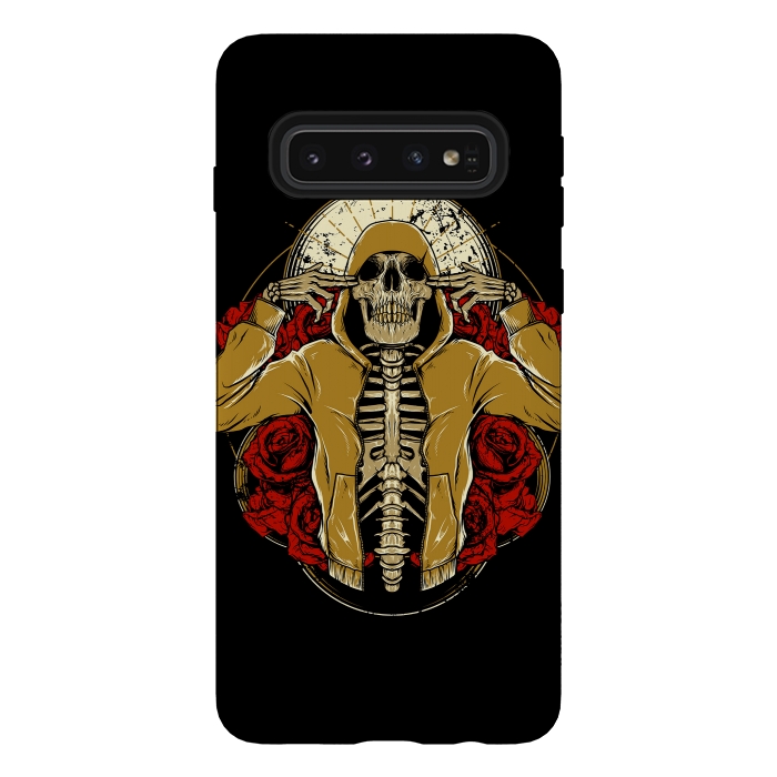 Galaxy S10 StrongFit Hip Hop and Roses by Afif Quilimo