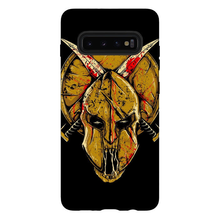 Galaxy S10 plus StrongFit Skull Sparta by Afif Quilimo