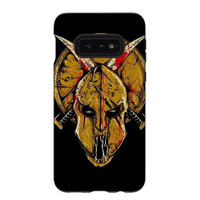 Galaxy S10e StrongFit Skull Sparta by Afif Quilimo