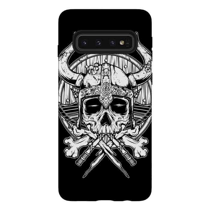 Galaxy S10 StrongFit Skull Viking by Afif Quilimo