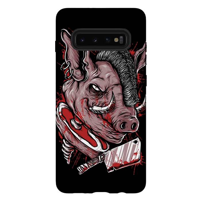 Galaxy S10 plus StrongFit Pig Saw by Afif Quilimo